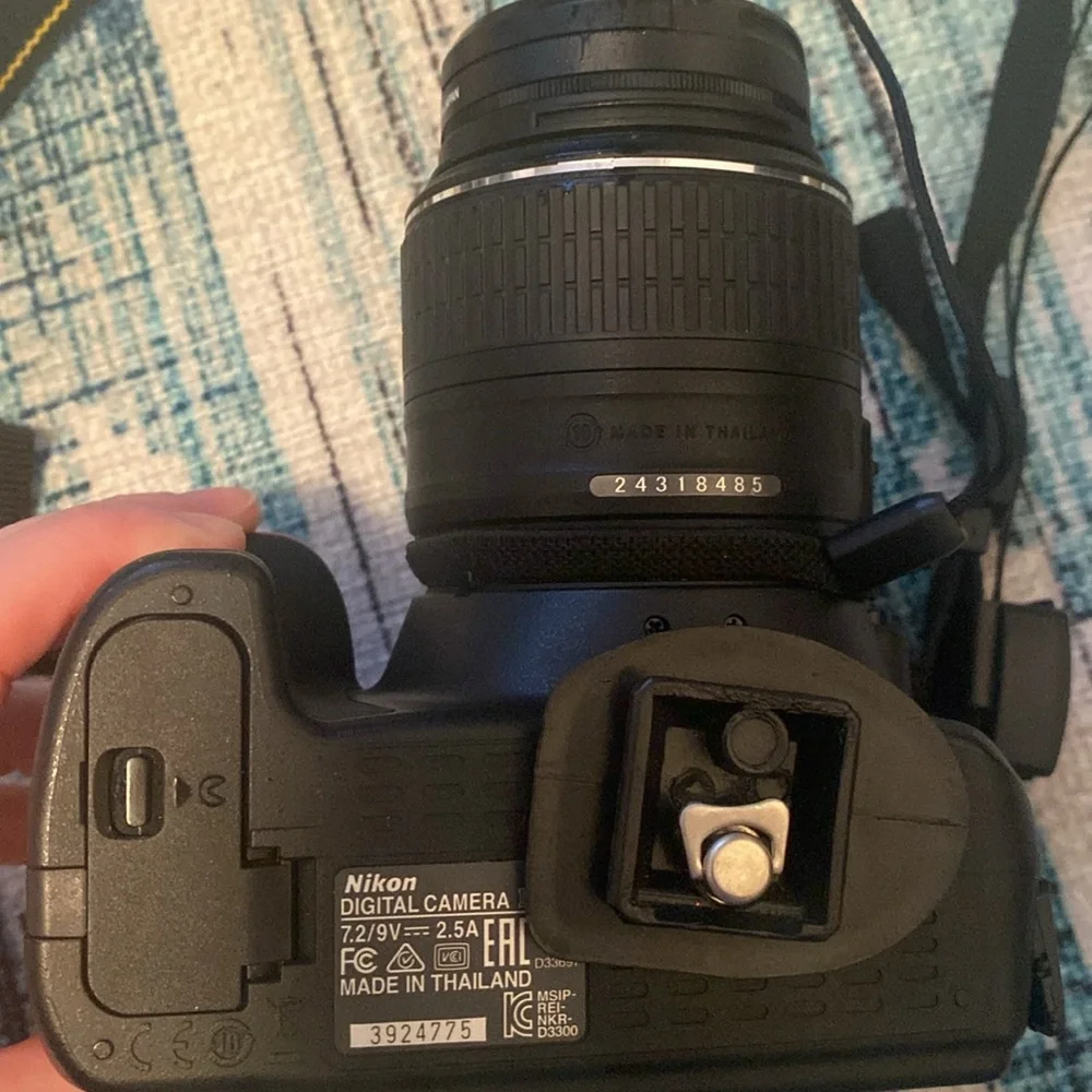 Nikon D3300 camera and bag